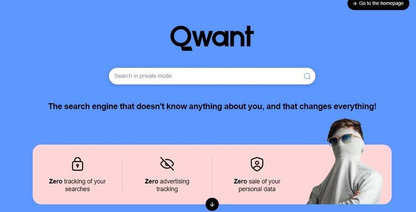 Qwant European privacy-focused search engine