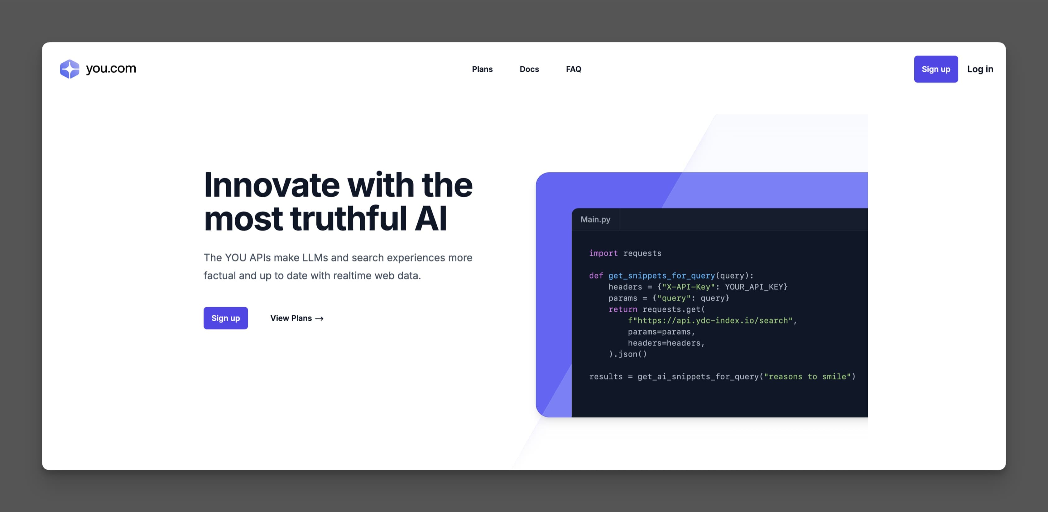 you.com ai as tavily alternative